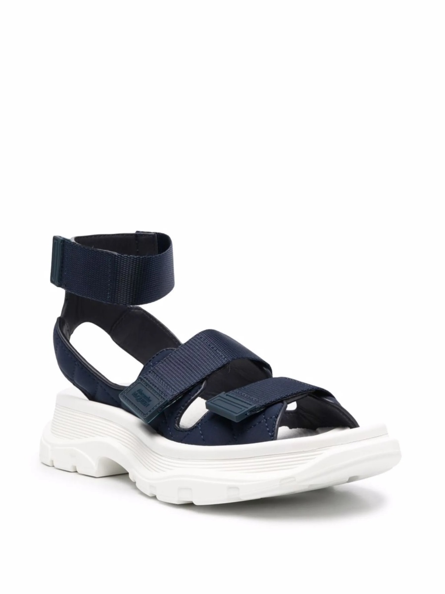 Sandale Alexander McQueen albastre din poliamida - Img 2
