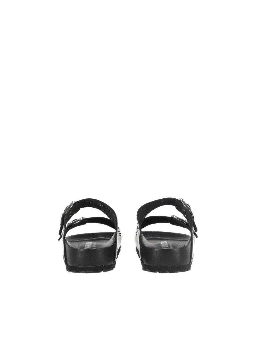 Sandale Arizona Rivet EXQ black, Amalfi Natural Leather, Narrow Fit - Img 4