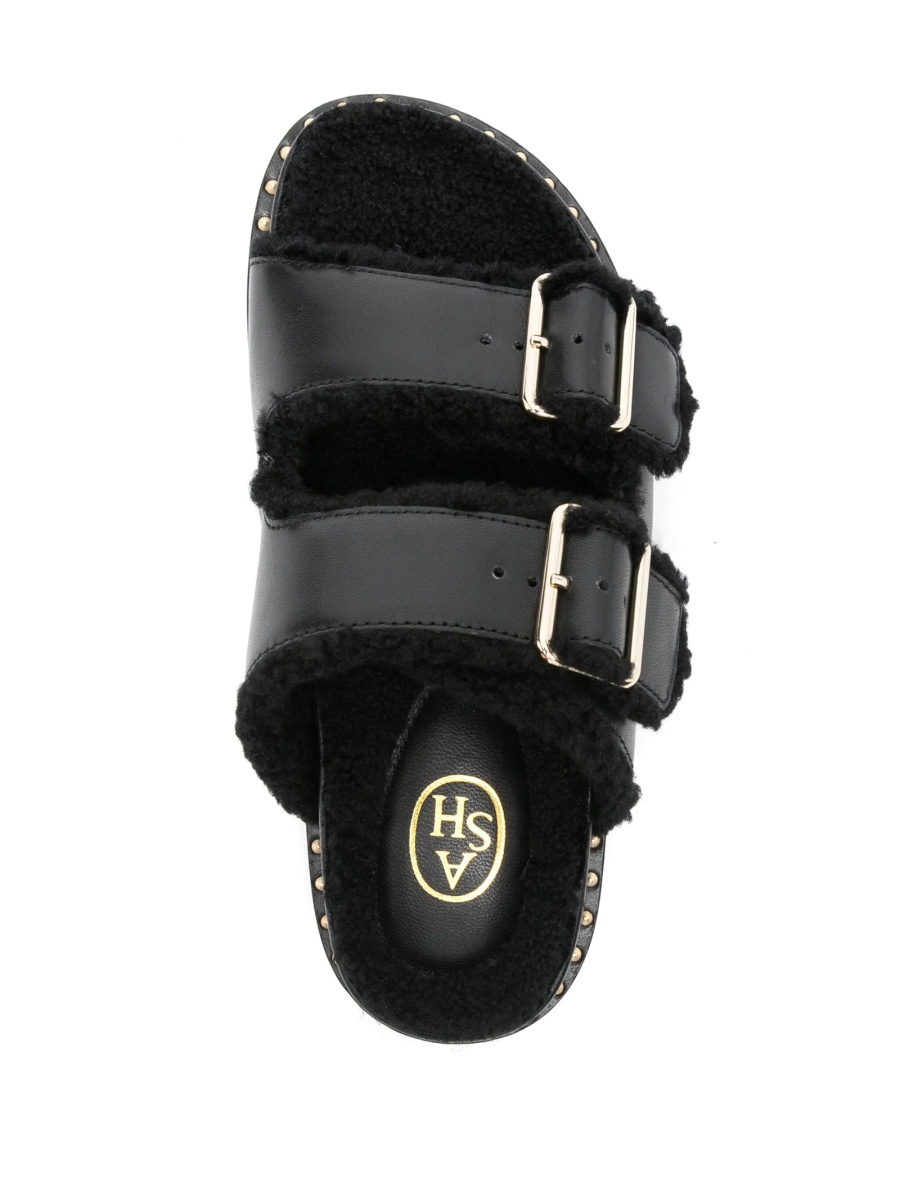 Sandale ASH negre din piele - Img 4