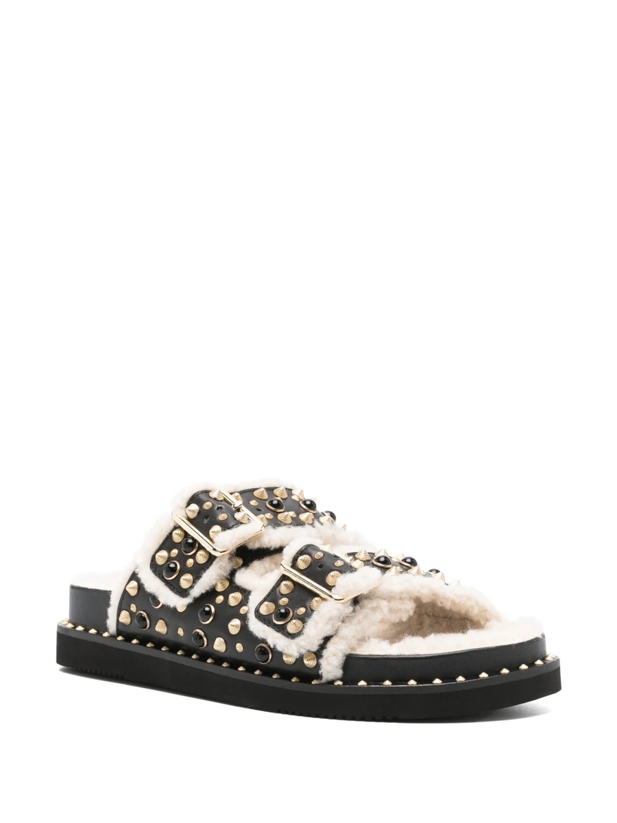 Sandale ASH negre din piele - Img 2