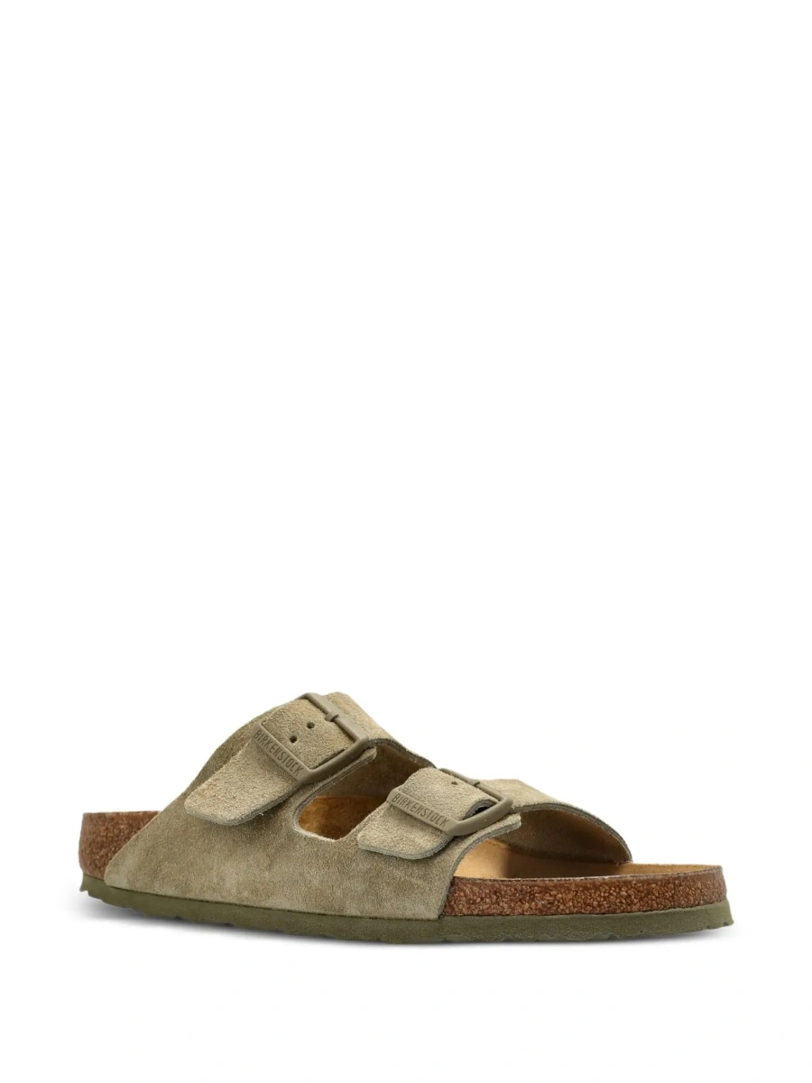 Sandale Birkenstock 'Arizona' bej din piele intoarsa - Img 5