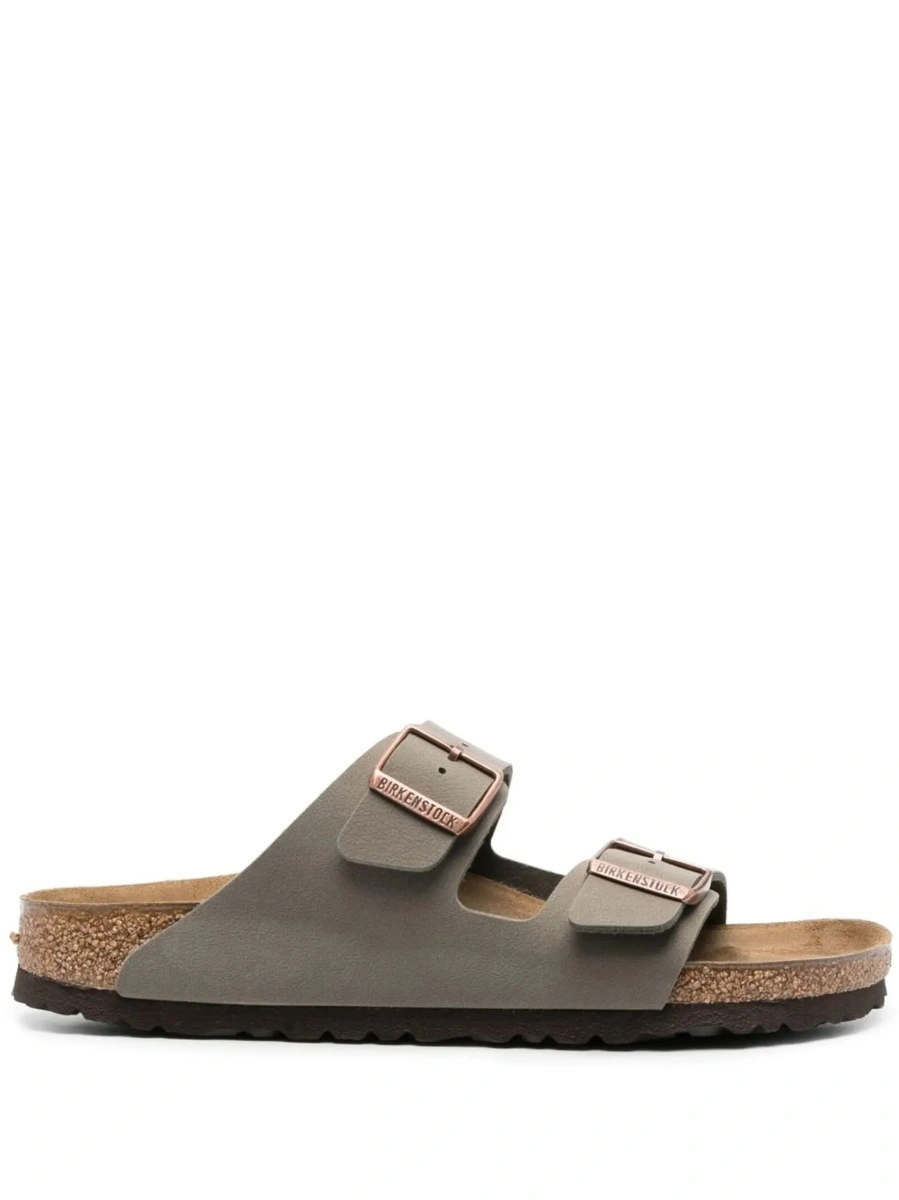 Sandale Birkenstock 'Arizona' gri din piele - Img 8