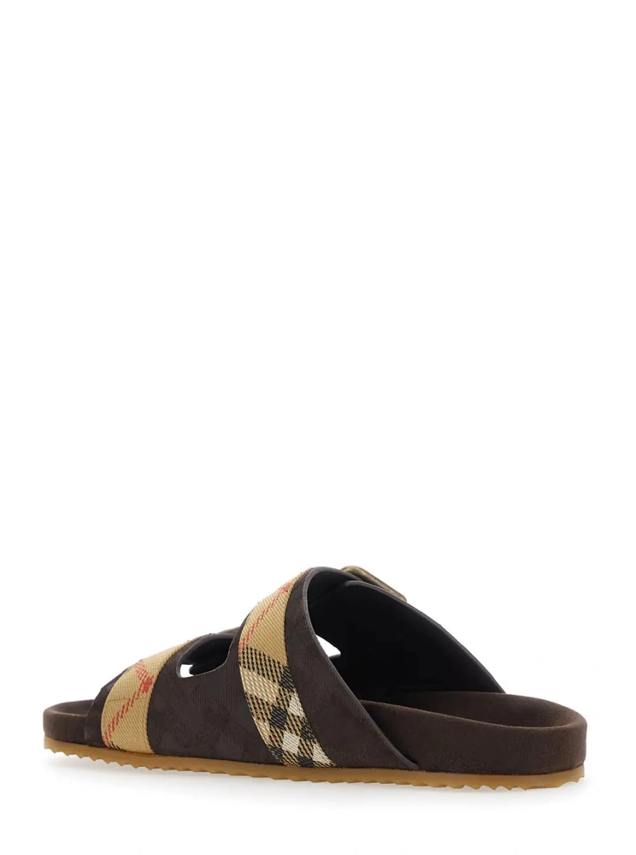 Sandale Burberry maro din piele - Img 3