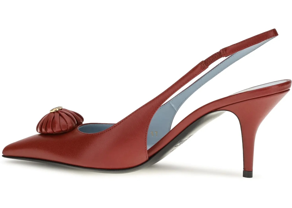 Sandale Coeur Royal Slingback leather Pumps - Img 3