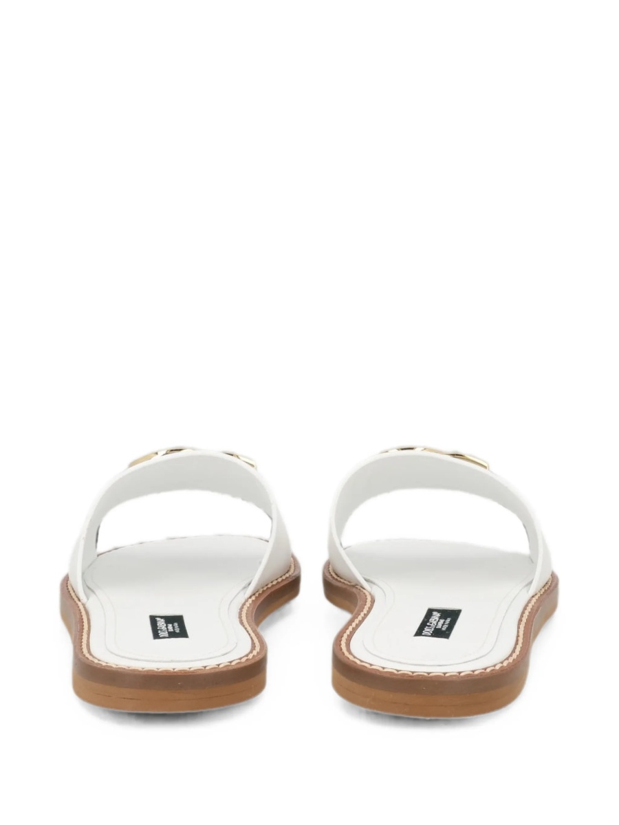 Sandale Dolce &amp; Gabbana albe din piele - Img 2