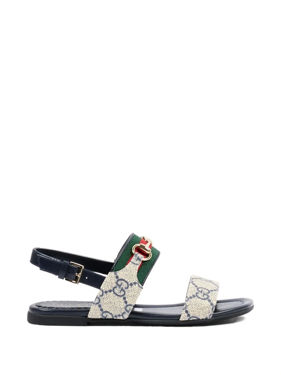 Sandale Gucci albastre din plastic si cauciuc - Img 5