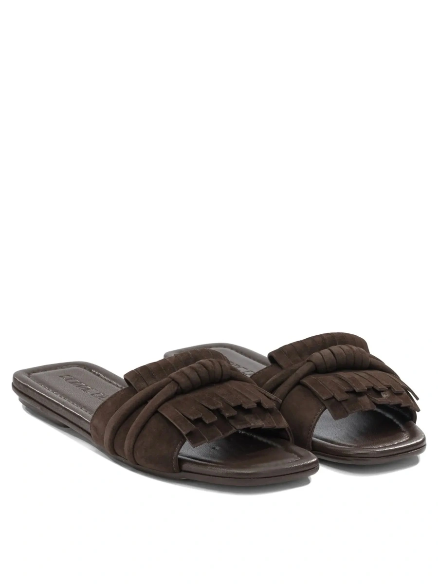 Sandale Slide in pelle scamosciata - Img 2