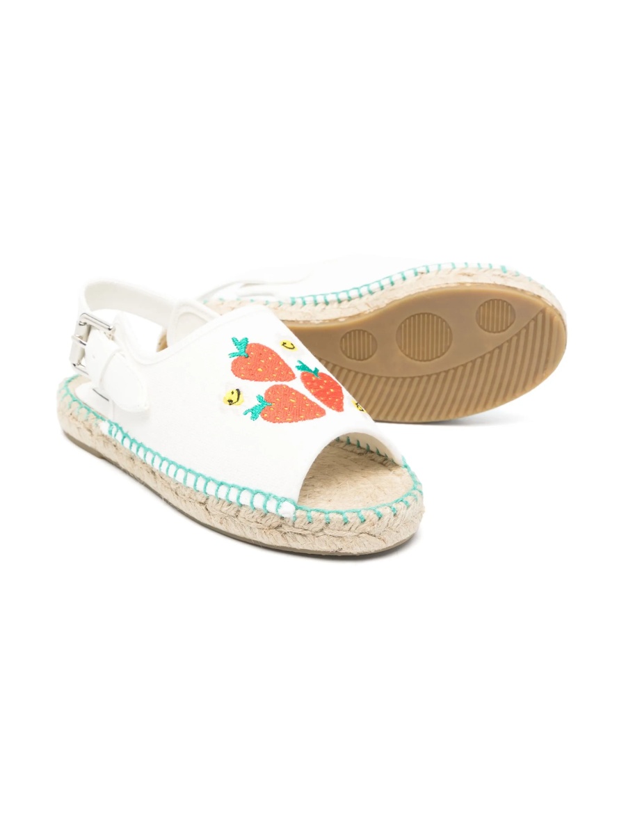 Sandale Stella McCartney albe din material textil - Img 2