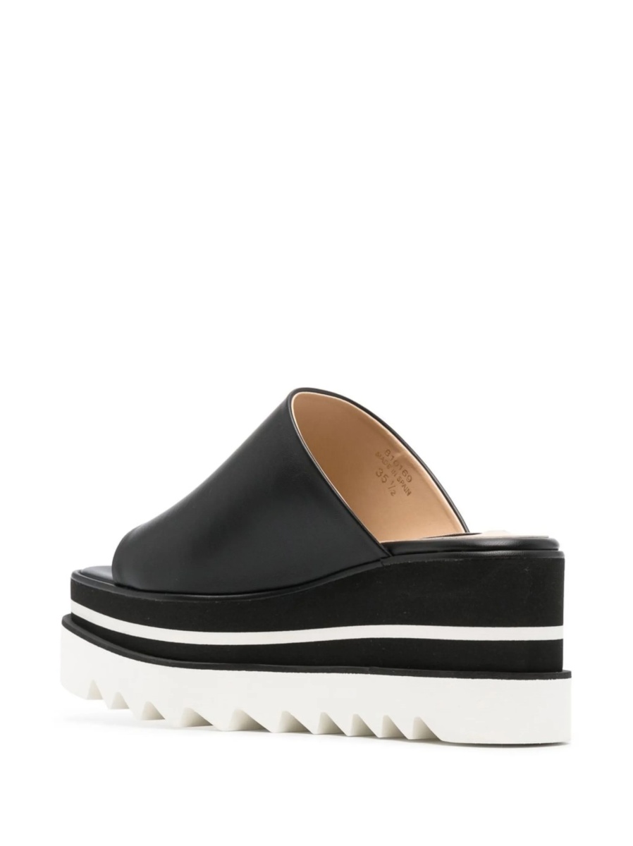 Sandale Stella McCartney negre din poliuretan - Img 3