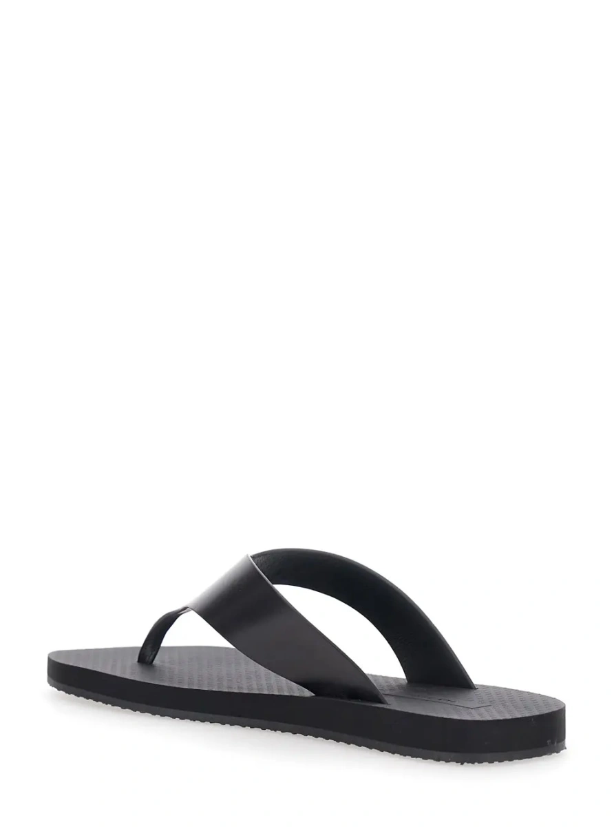 Sandale THE ROW negre din piele - Img 3