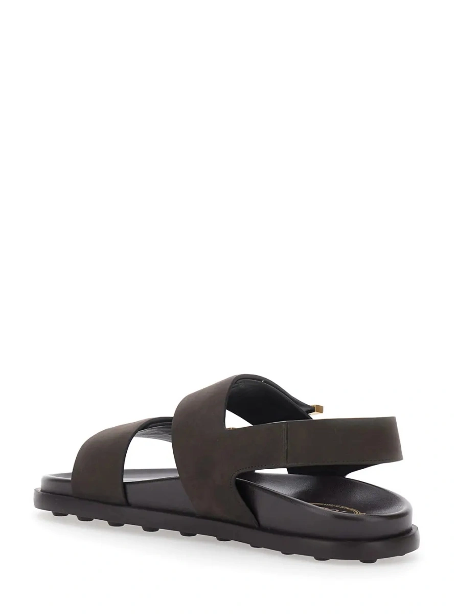 Sandale TOD'S maro din piele - Img 3