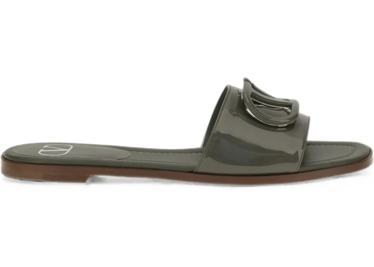 Sandale VLogo patent leather Slide Sandals - Img 8