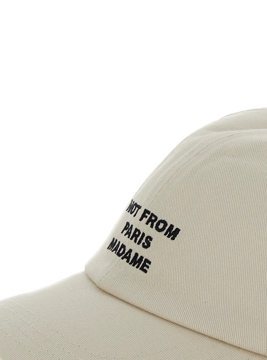 Sapca Baseball Cap 'La Casquette Slogan' with Cotton Embroidery Beige Men - Img 3