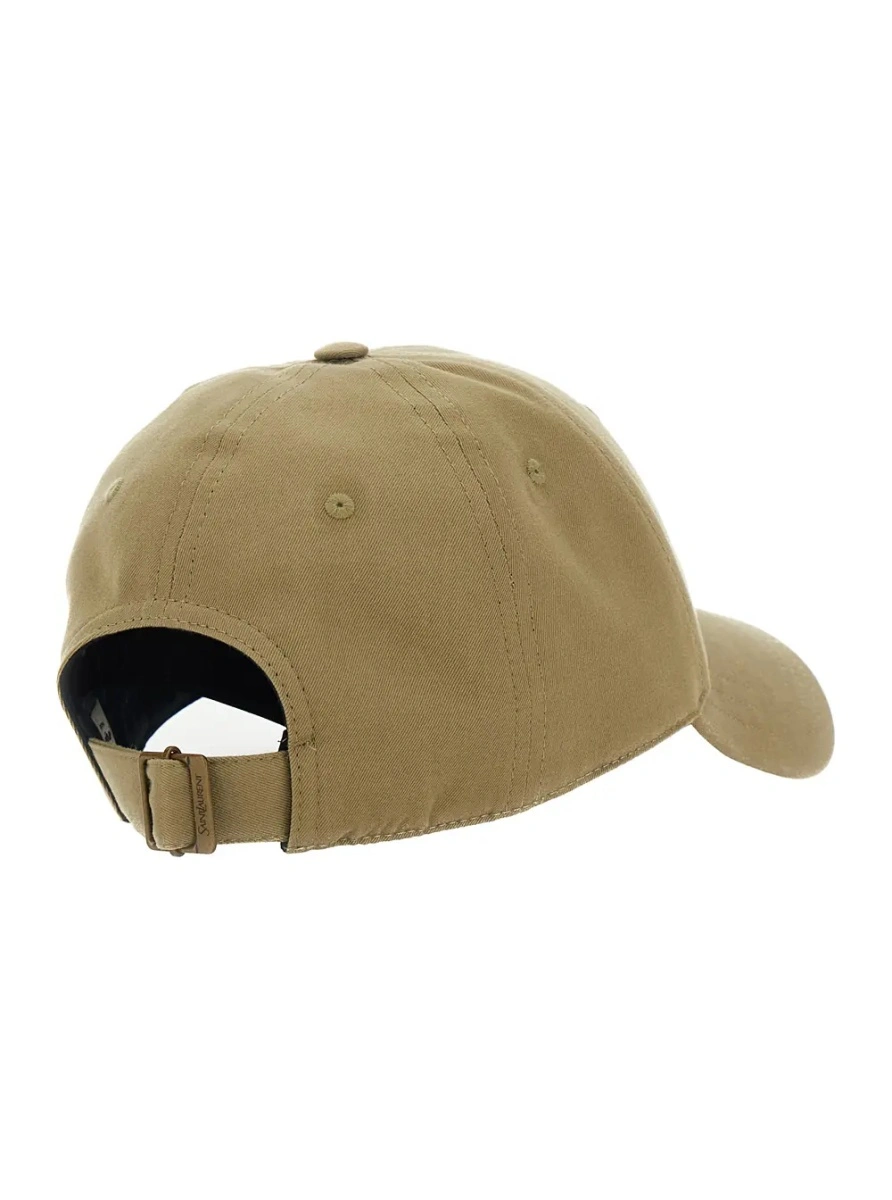 Sapca Beige 'Logo' Baseball Cap with Logo Embroidery on the Front for Men - Img 2