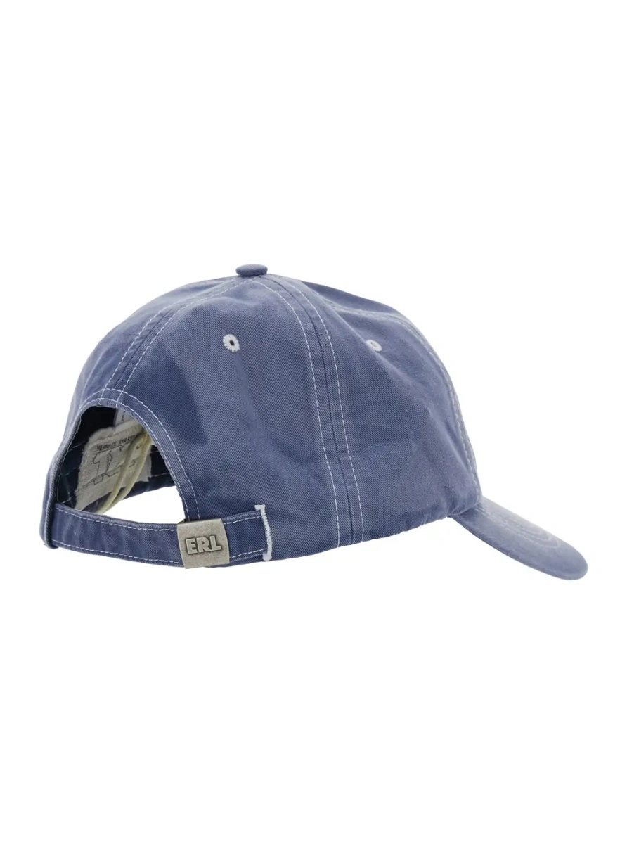 Sapca 'California' Blue Baseball Cap with Front Lettering in Cotton Men - Img 2