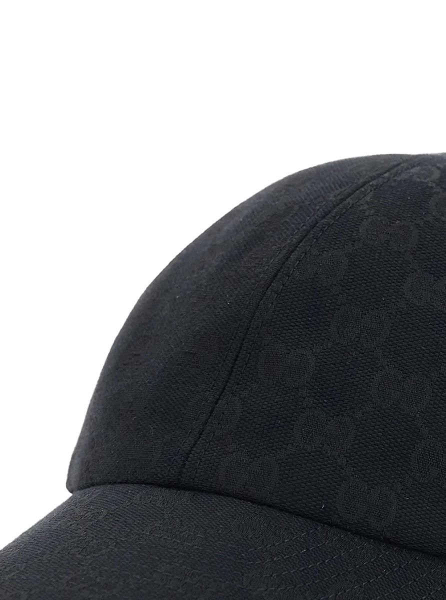Sapca Gucci neagra din canvas GG - Img 3