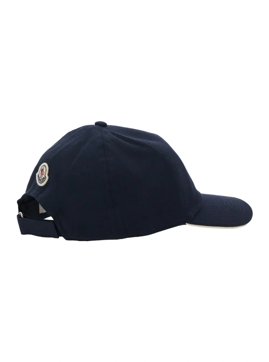 Sapca Moncler albastra din bumbac - Img 2