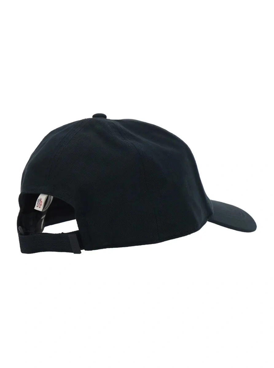Sapca Moncler Grenoble neagra din bumbac - Img 2