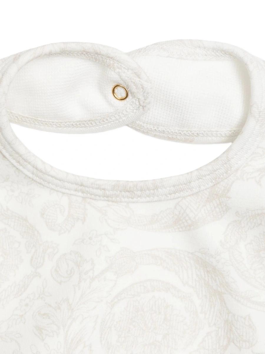 Set Versace alb din bumbac - Img 3