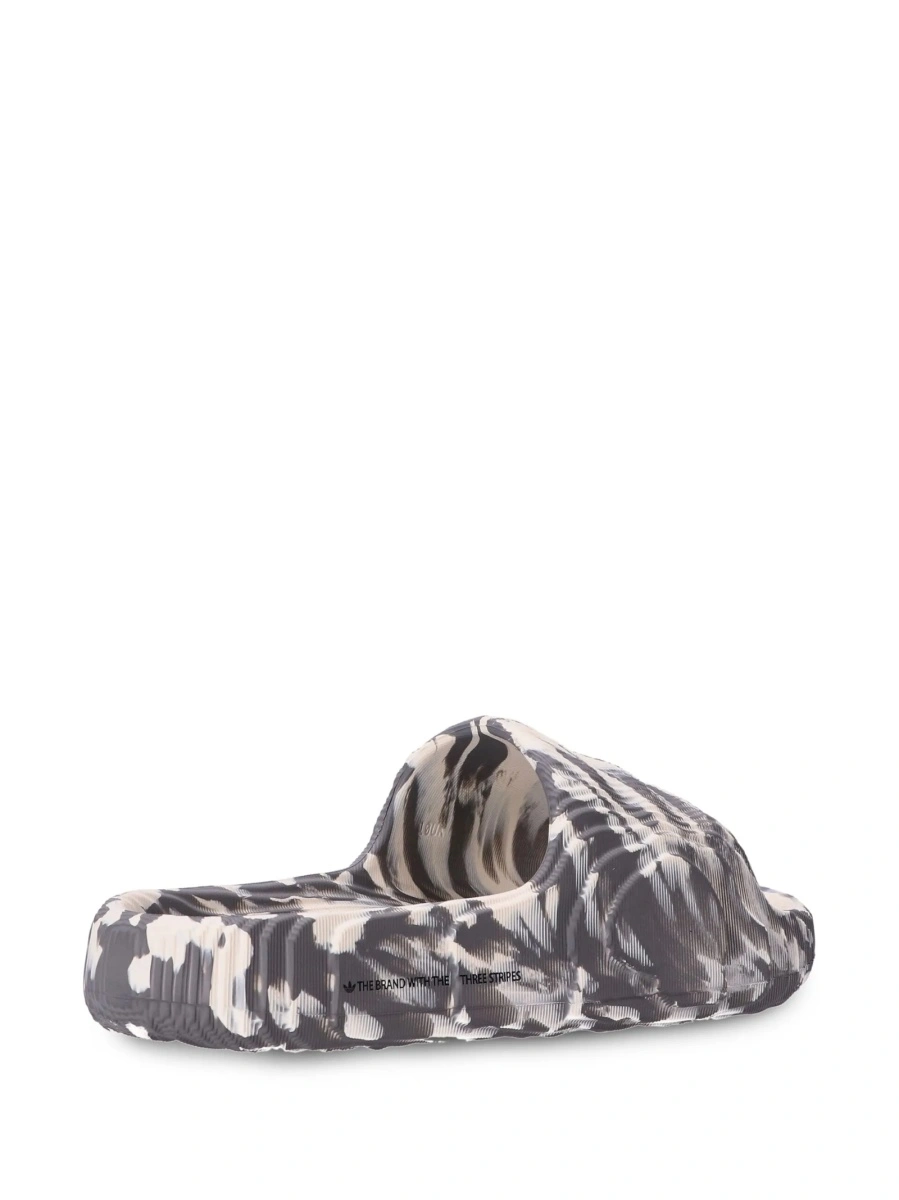 Slapi adidas Originals gri din cauciuc sintetic - Img 3