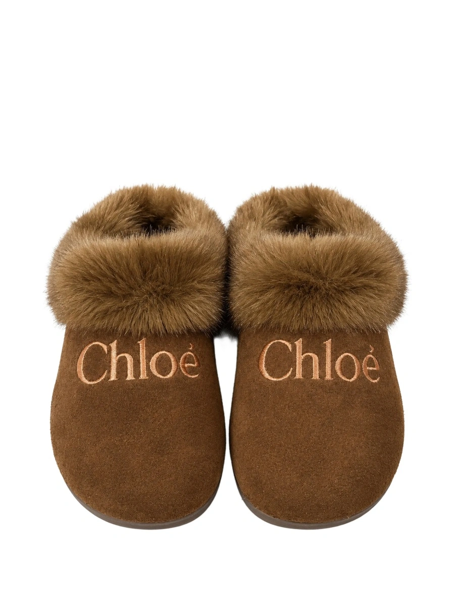 Slapi Chloe maro din material textil - Img 2
