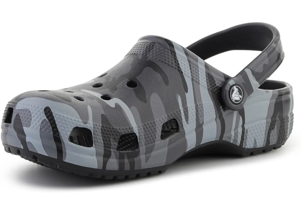 Slapi CLASSIC CAMOUFLAGE CLOG BLACK/SLATE GREY - Img 3