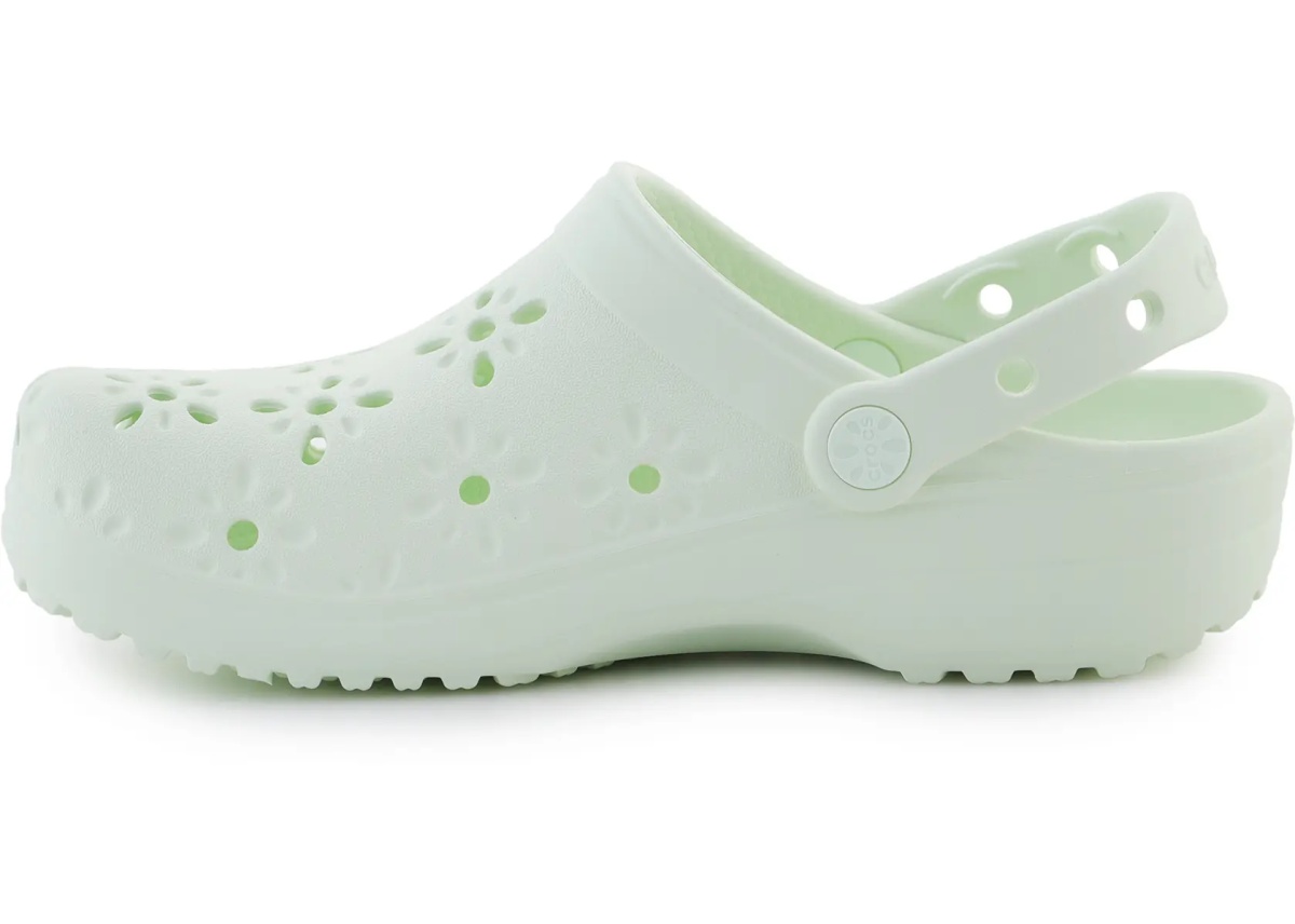 Slapi Classic Floral Cut Out Clog Jade Tint - Img 4