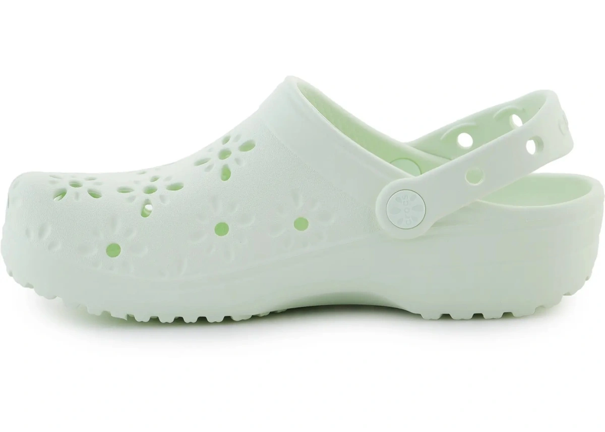 Slapi Classic Floral Cut Out Clog Jade Tint - Img 4