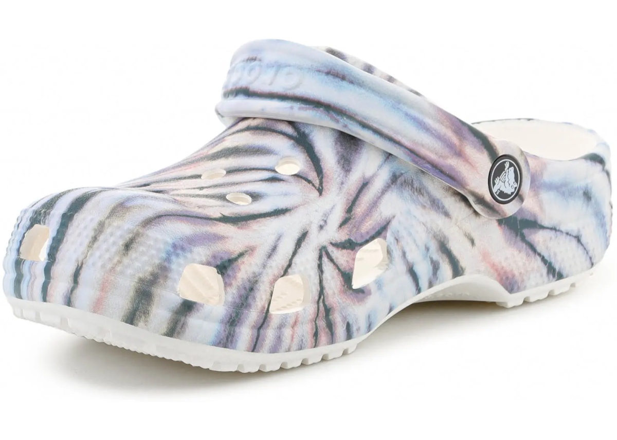 Slapi CLASSIC TIE DYE CLOG CHALK/MULTI - Img 3