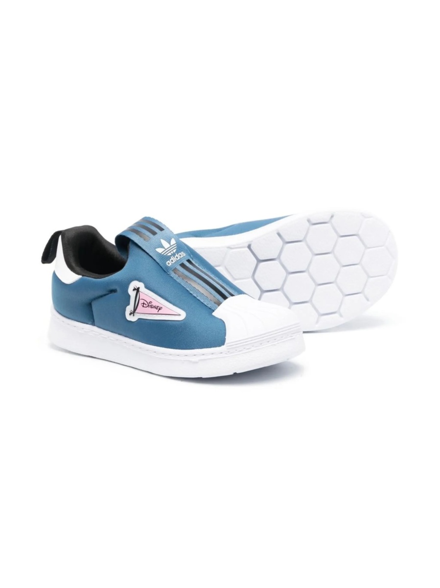 Sneakers adidas Originals albastri din material textil si cauciuc - Img 2