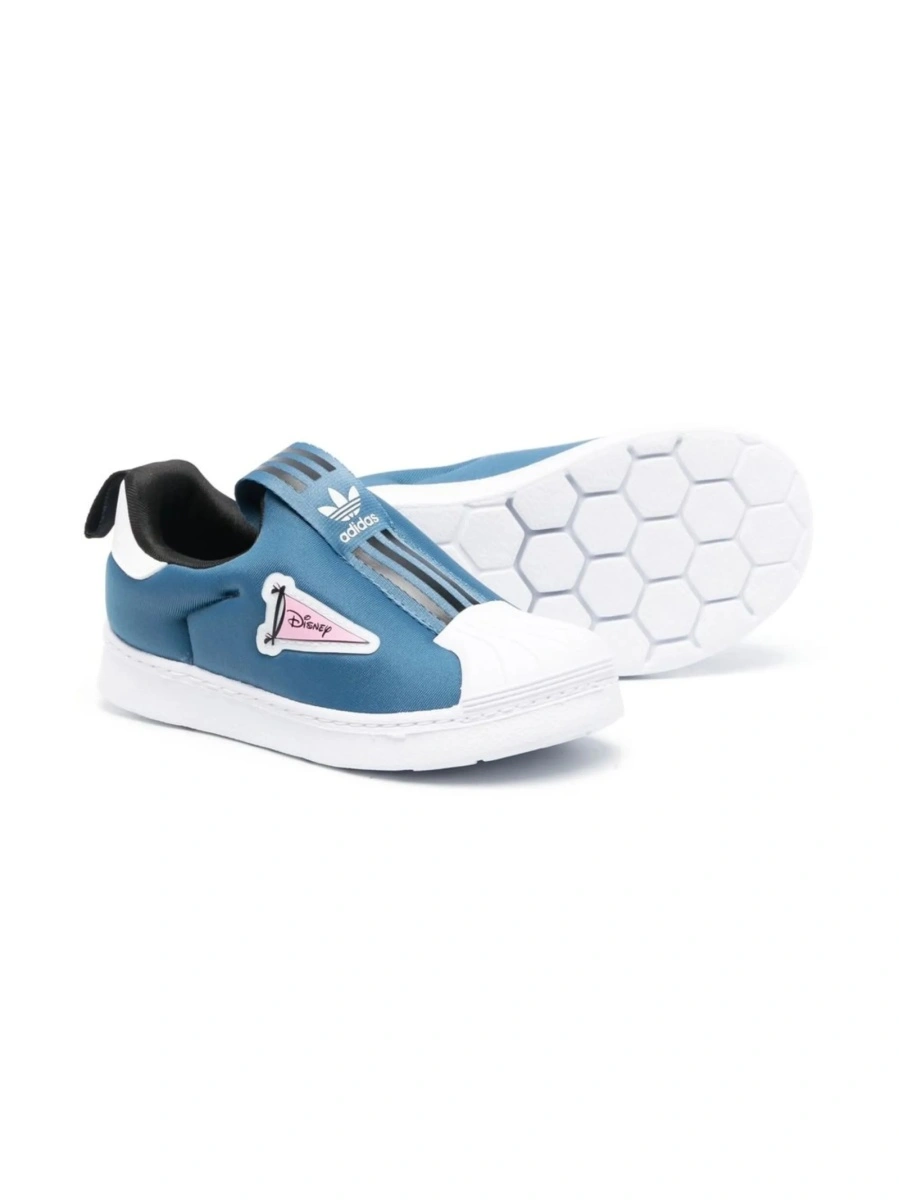 Sneakers adidas Originals albastri din material textil si cauciuc - Img 2