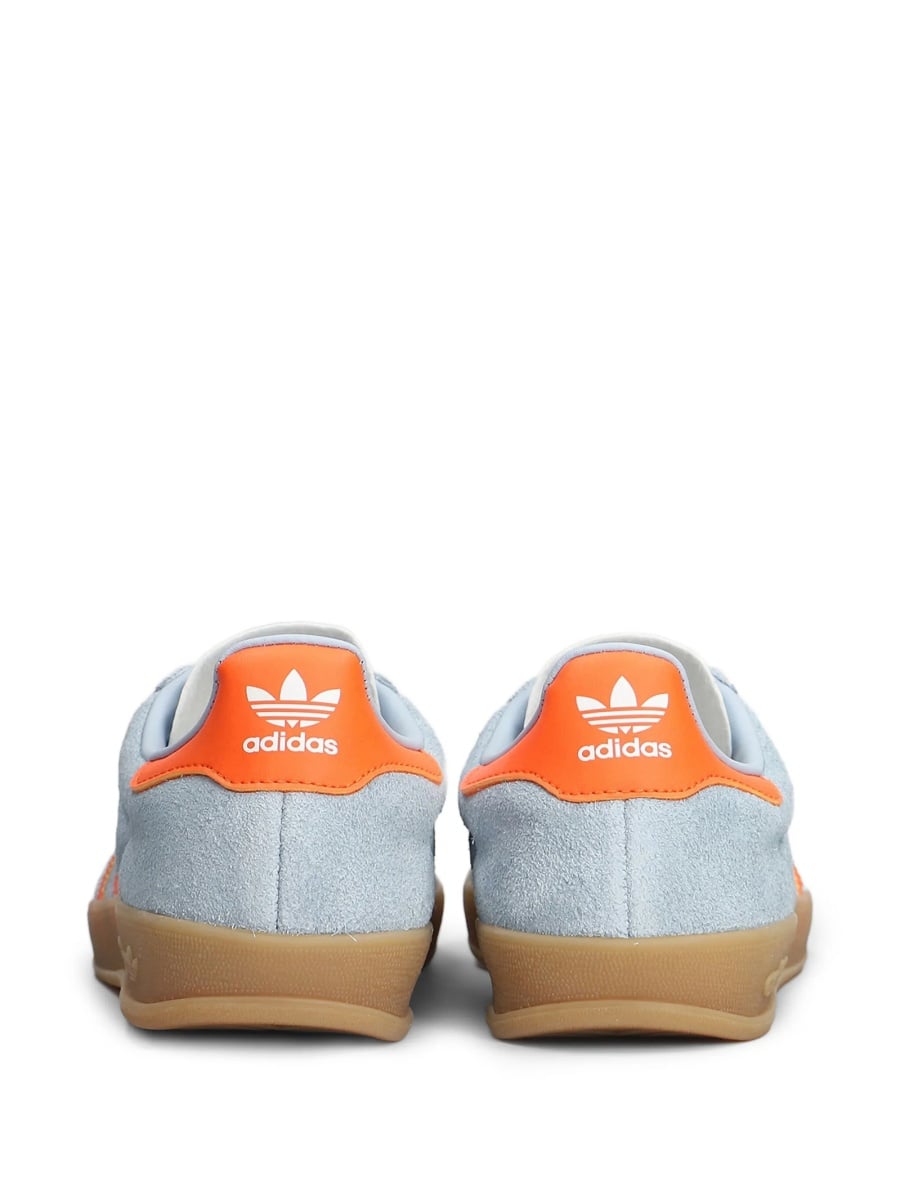 Sneakers adidas Originals albastri din piele si piele eco - Img 4