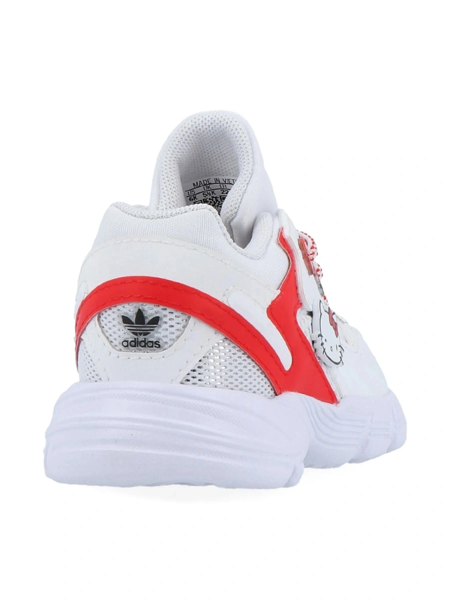 Sneakers adidas Originals albi din material textil si plasa - Img 5