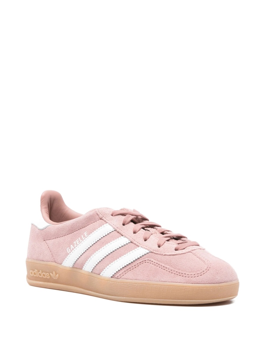 Sneakers adidas Originals roz din piele si piele intoarsa - Img 2
