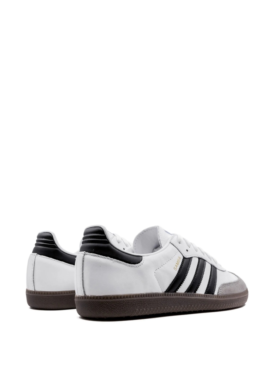 Sneakers adidas Originals samba albi din piele si piele intoarsa - Img 3