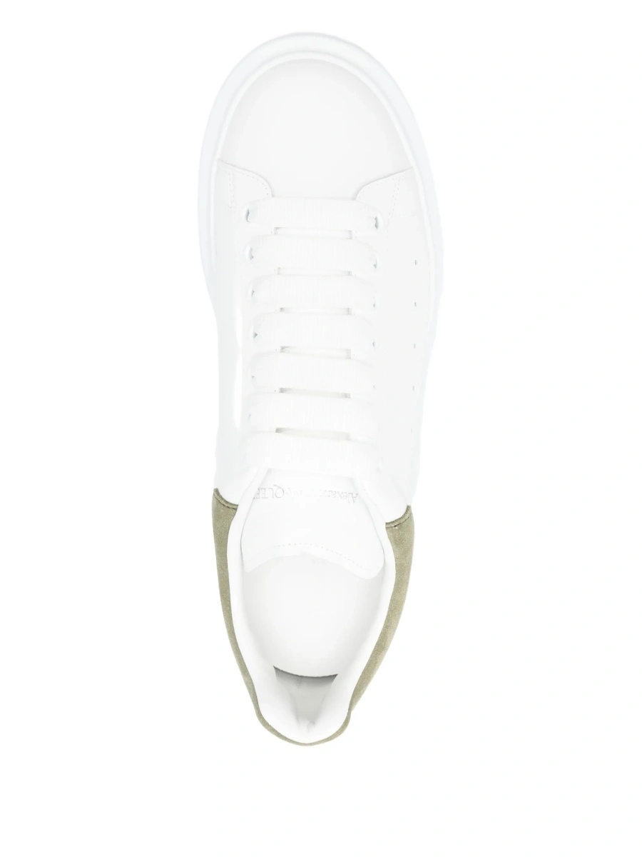 Sneakers Alexander McQueen albi din piele - Img 4