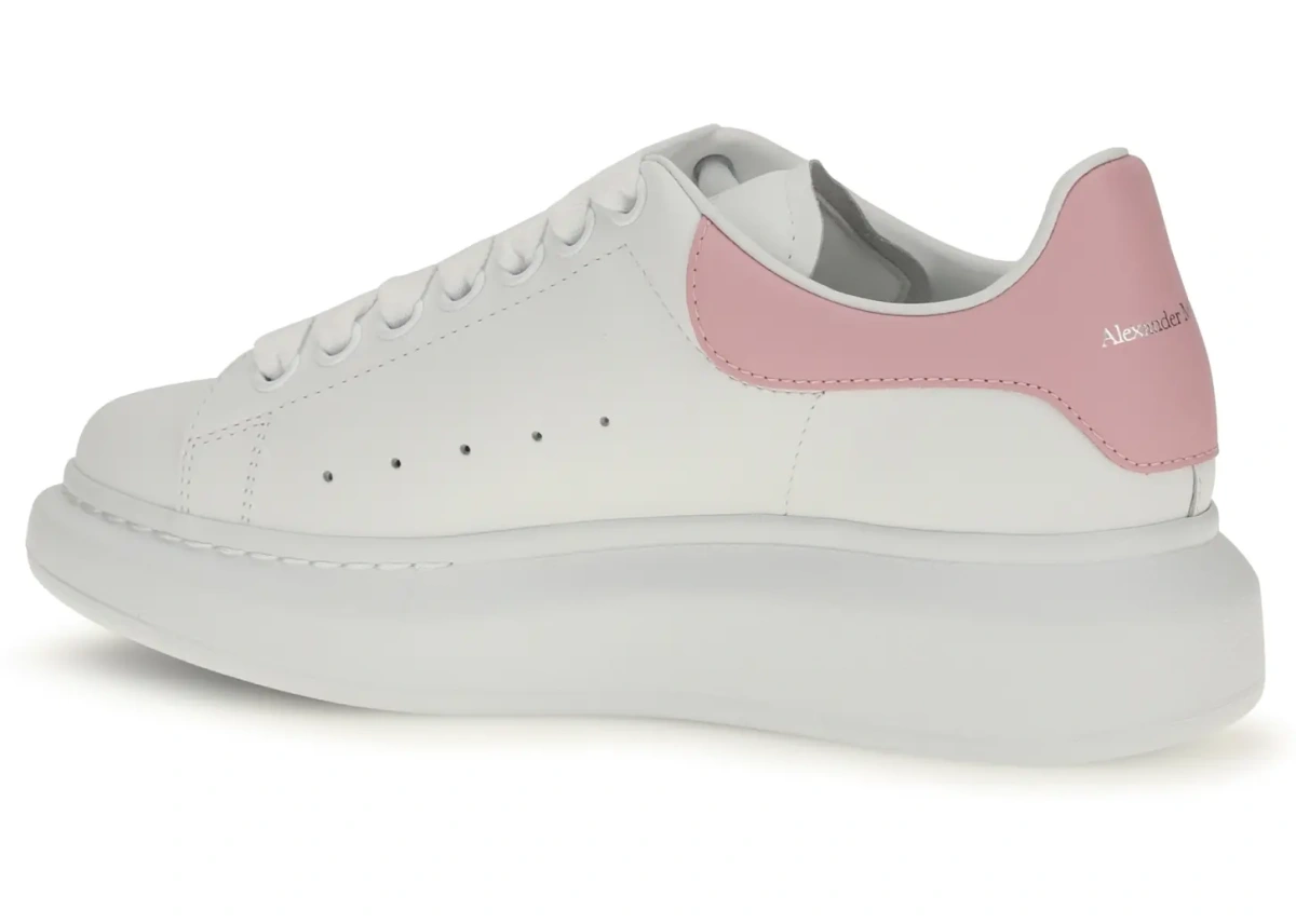 Sneakers Alexander McQueen 'Oversized' albi din piele - Img 3