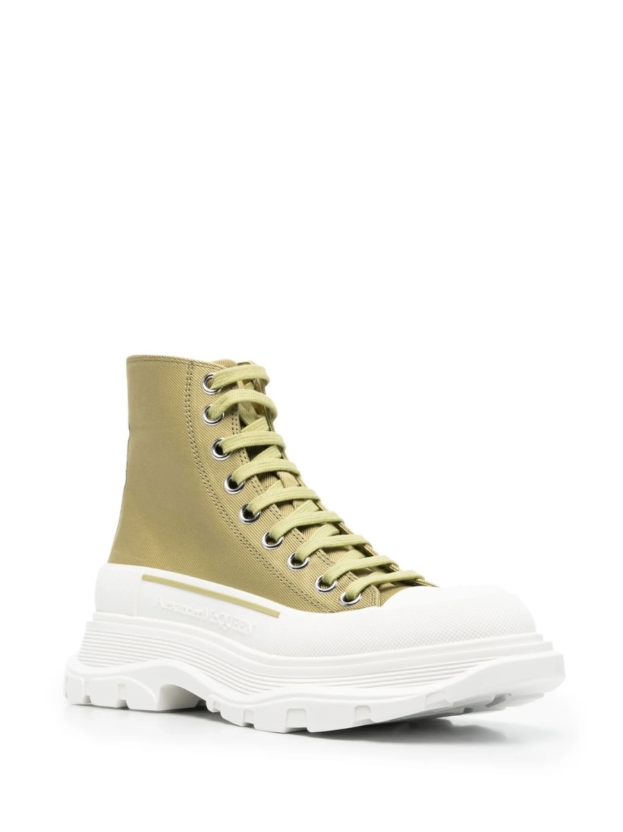 Sneakers Alexander McQueen verzi din material textil - Img 2
