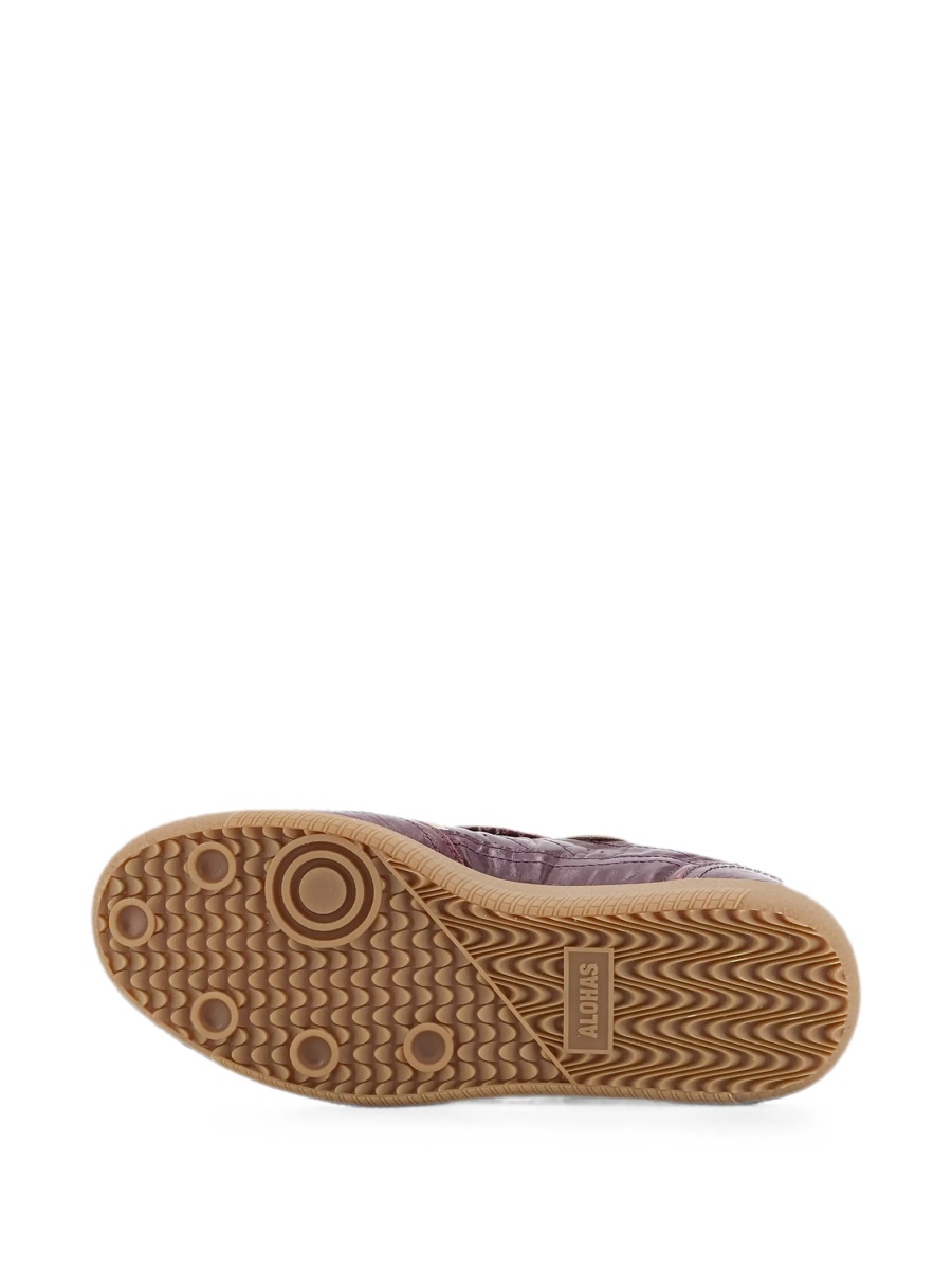 Sneakers Alohas violet din piele - Img 5