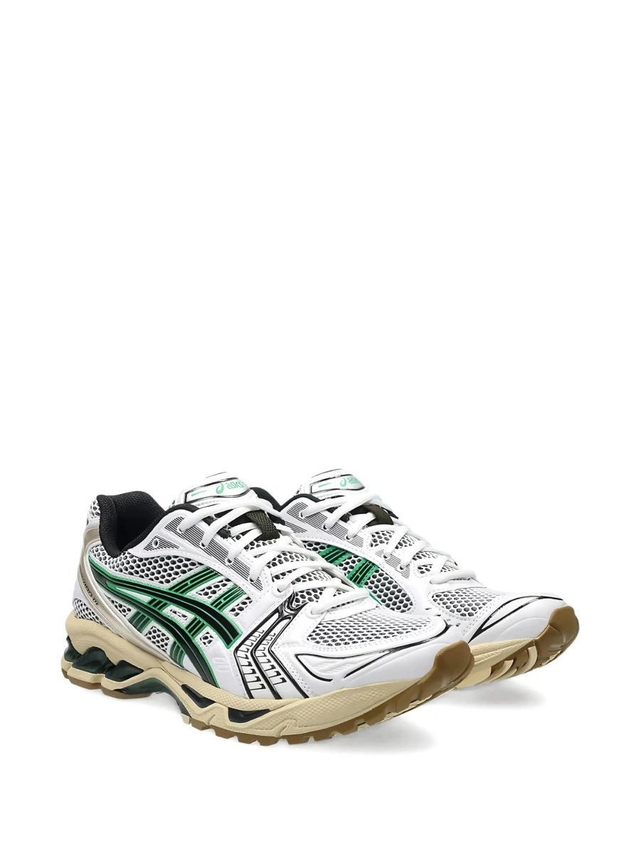 Sneakers ASICS albi din material textil - Img 2