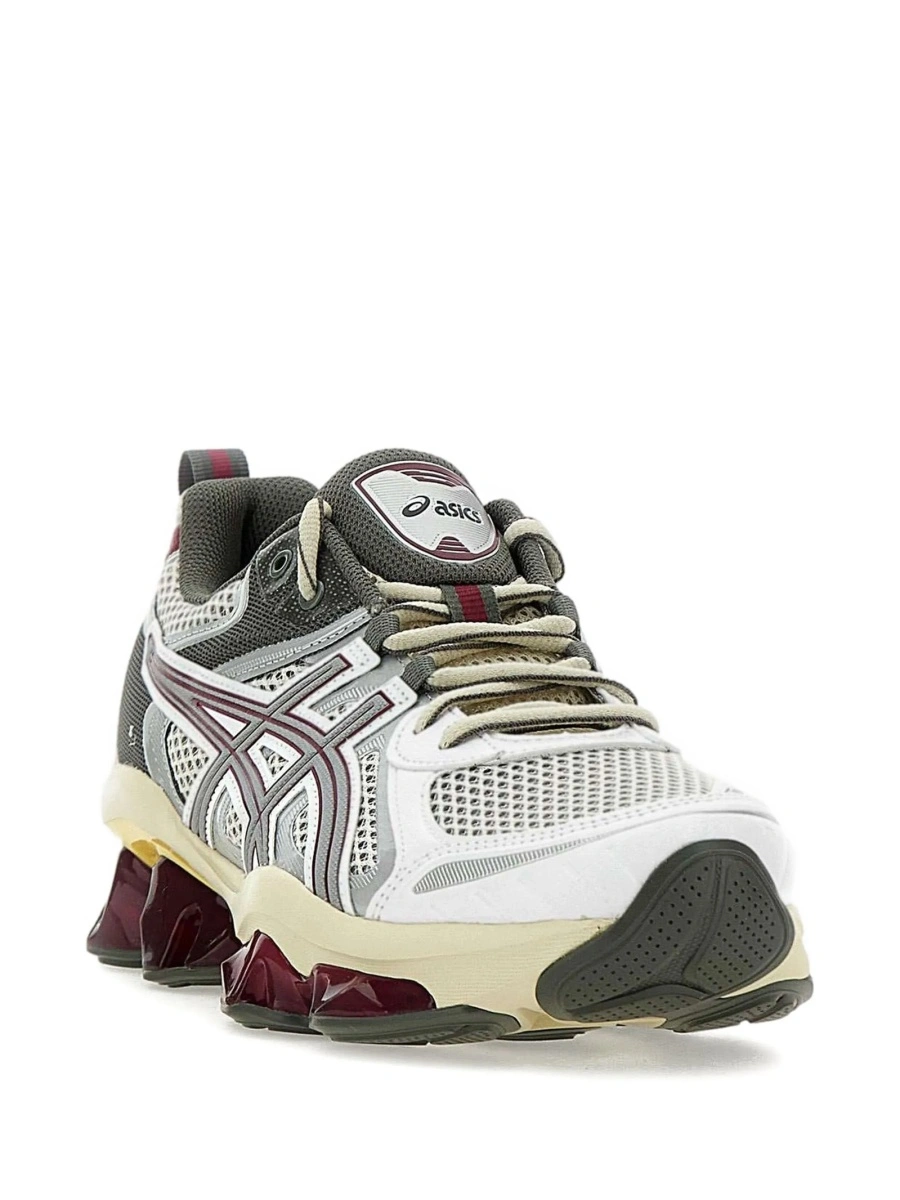 Sneakers ASICS gri din piele eco si plasa - Img 2