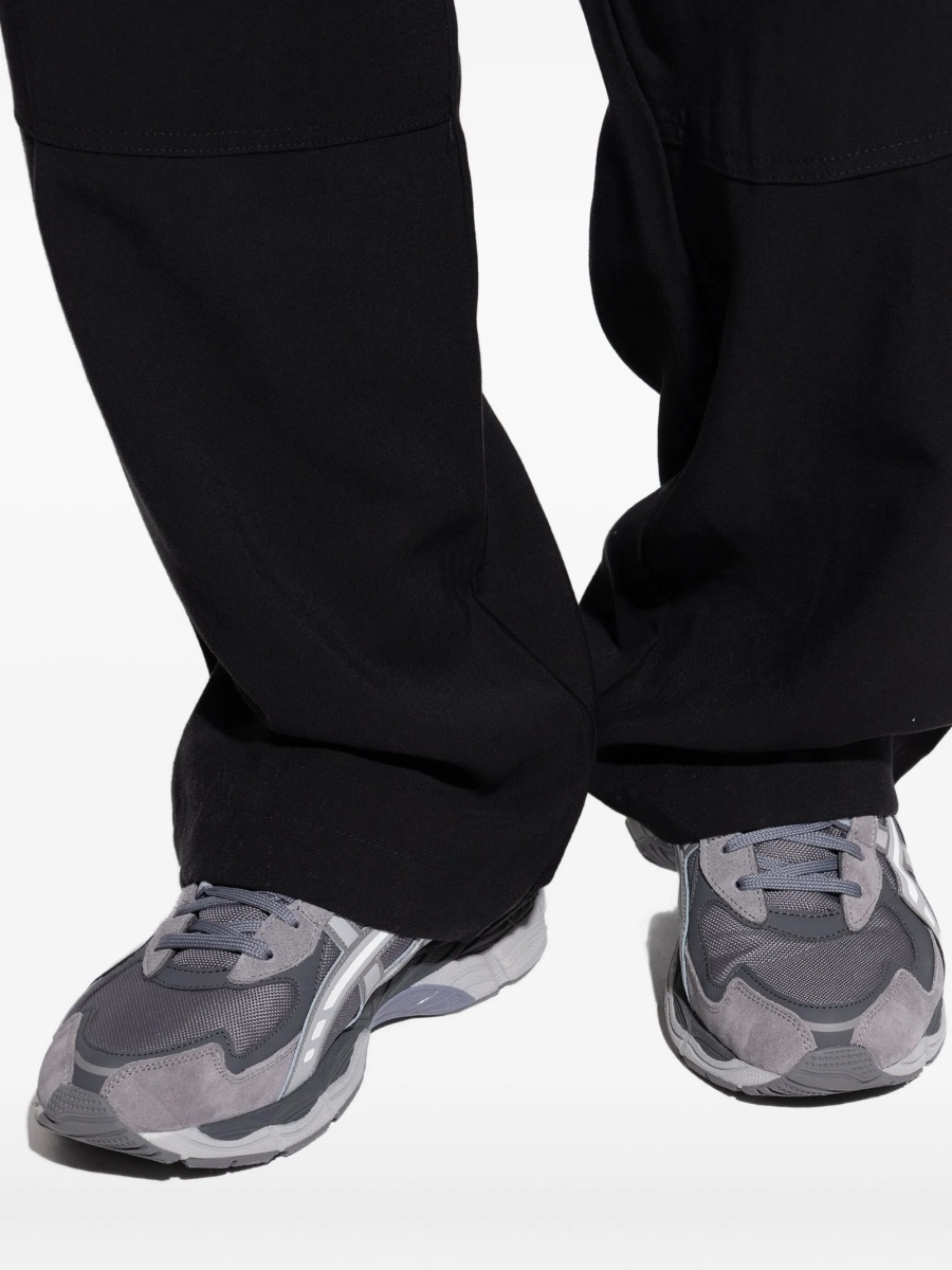 Sneakers ASICS gri din piele intoarsa - Img 5