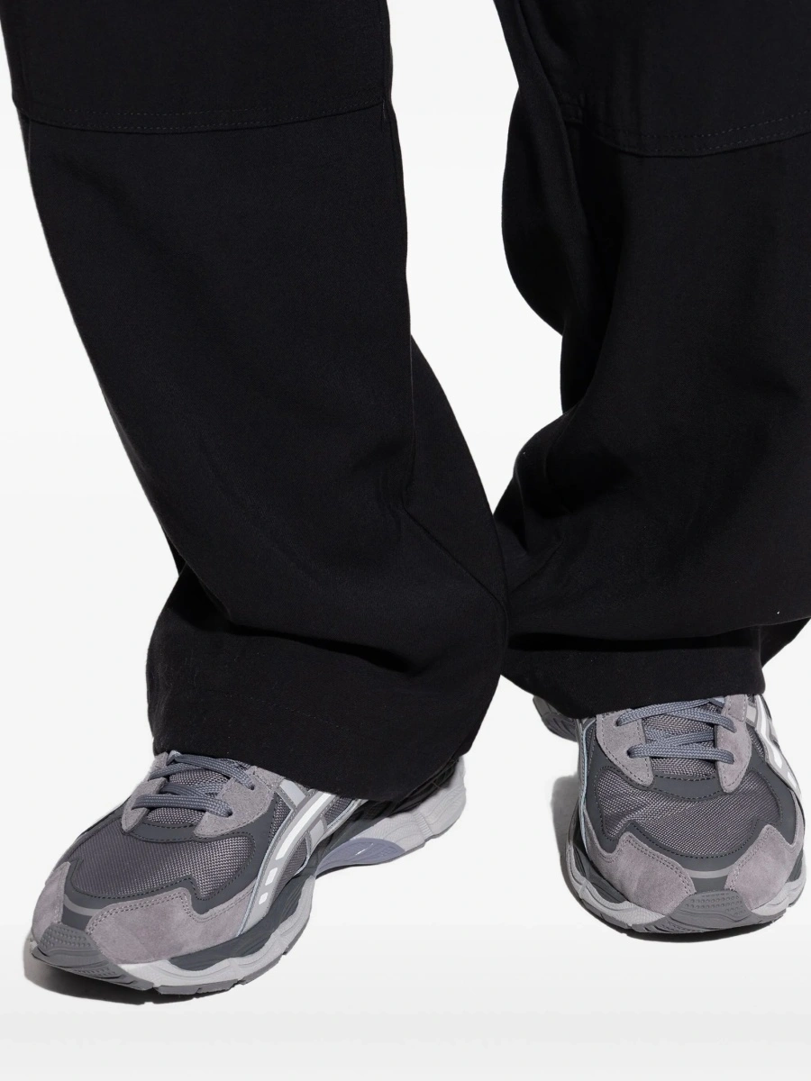 Sneakers ASICS gri din piele intoarsa - Img 5