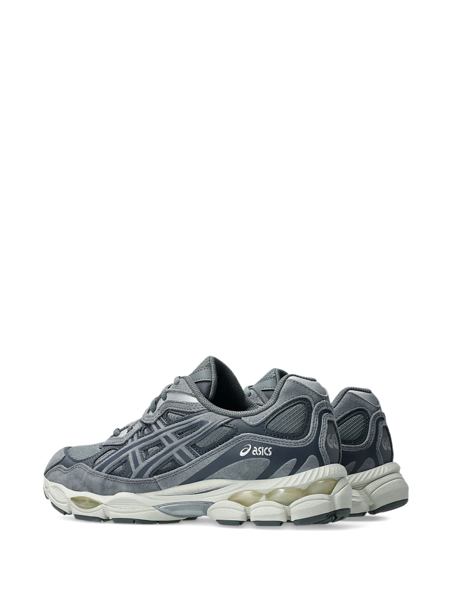 Sneakers ASICS gri din piele si material textil - Img 4