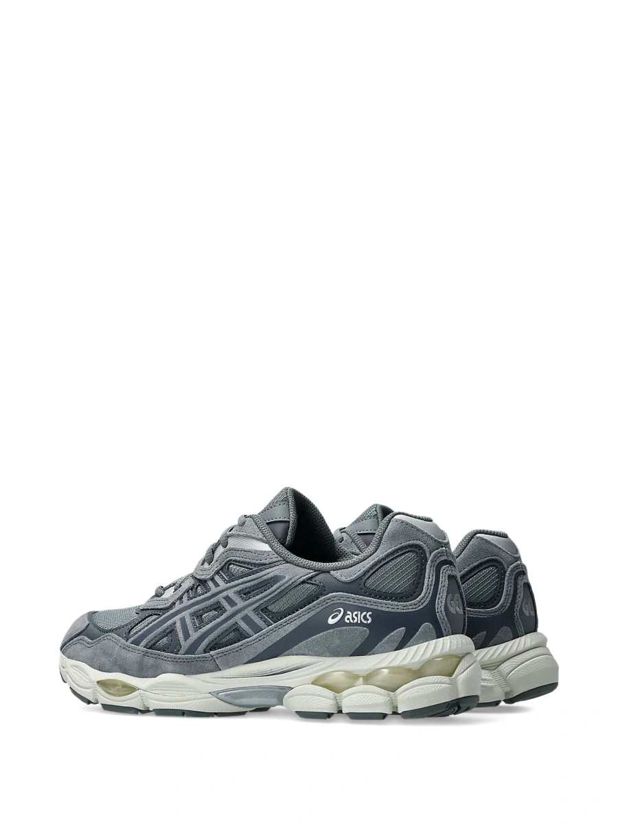 Sneakers ASICS gri din piele si material textil - Img 4