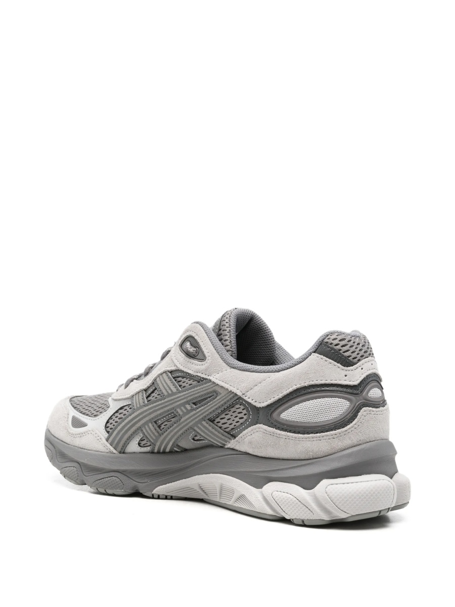 Sneakers ASICS gri din piele si poliuretan - Img 3
