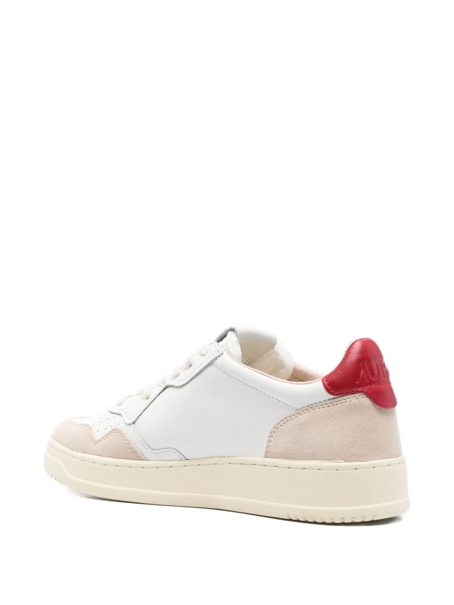 Sneakers AUTRY albi din piele intoarsa si piele - Img 3