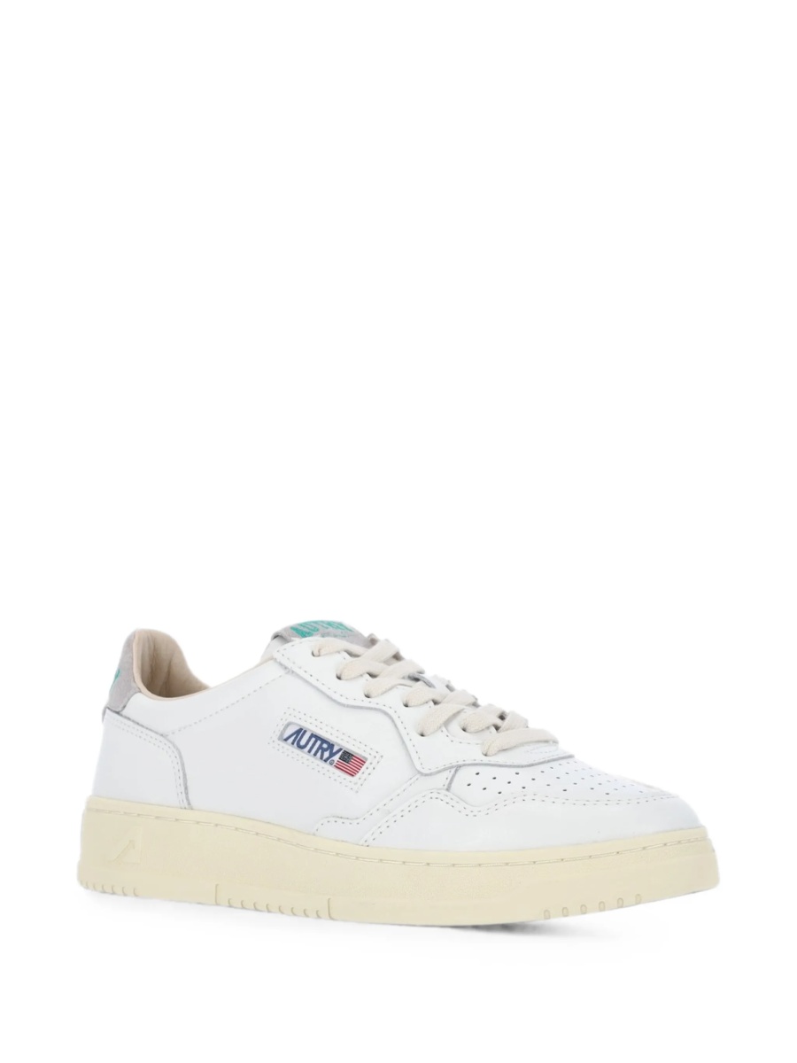 Sneakers AUTRY albi din piele intoarsa si piele - Img 2