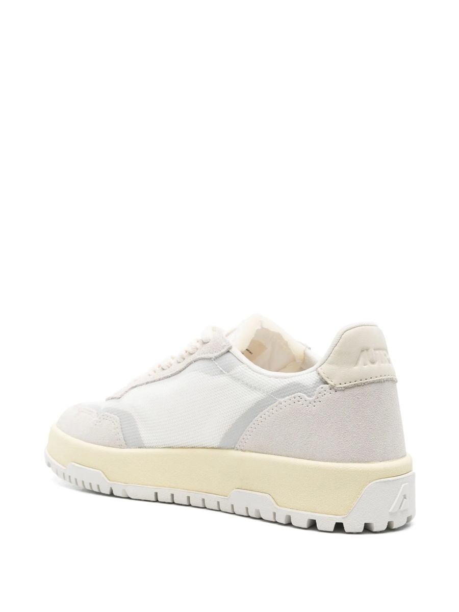 Sneakers AUTRY albi din piele si material textil - Img 6