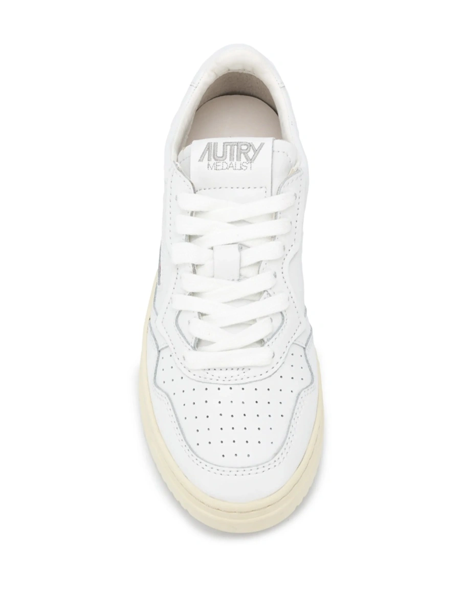 Sneakers AUTRY albi din piele - Img 4